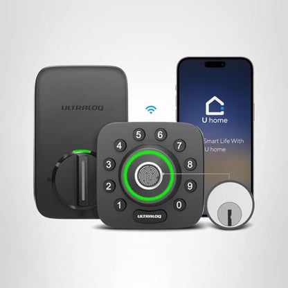 ULTRALOQ U-Bolt Pro WiFi Smart Lock Fingerprint Keyless Entry Deadbolt App Control Auto Unlock IP65 Waterproof
