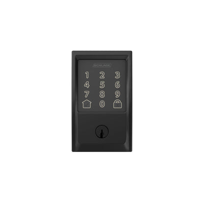 Schlage Encode Smart WiFi Deadbolt Lock Touchscreen Keyless Entry App Control Alexa Google Matte Black