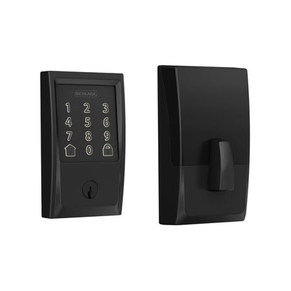 Schlage Encode Smart WiFi Deadbolt Lock Touchscreen Keyless Entry App Control Alexa Google Matte Black