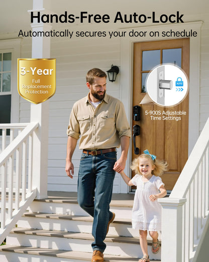 Firstriver Smart Lock WiFi Fingerprint Keyless Entry Deadbolt Digital Keypad App Control Alexa Google