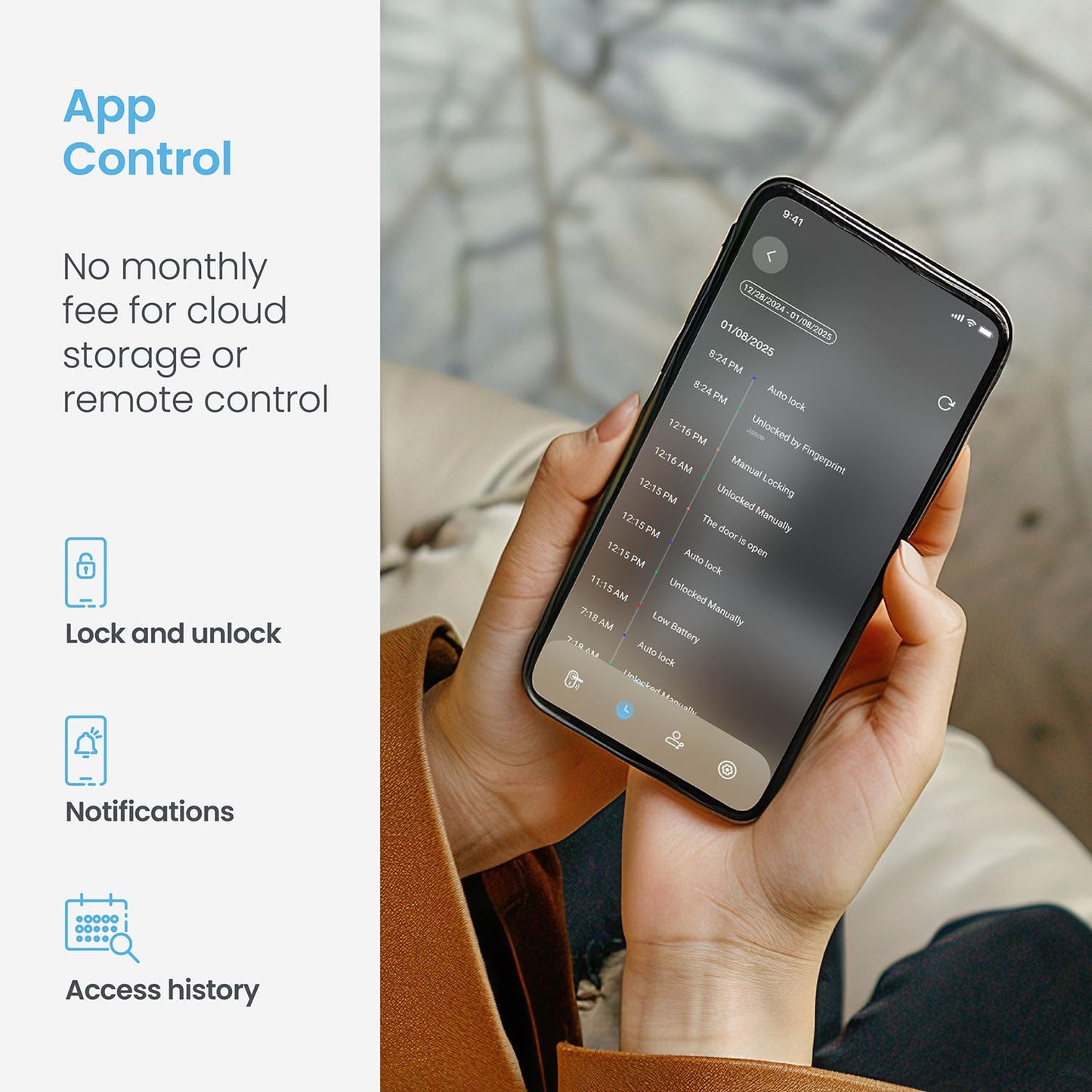 Lockly Secure Pro Smart Lock Fingerprint Keyless Entry Deadbolt PIN Genie Keypad WiFi Hub Alexa Google