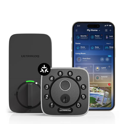 ULTRALOQ Bolt 2025 Smart Lock Fingerprint Matter Keyless Entry Deadbolt Apple Home Alexa Google BHMA AAA