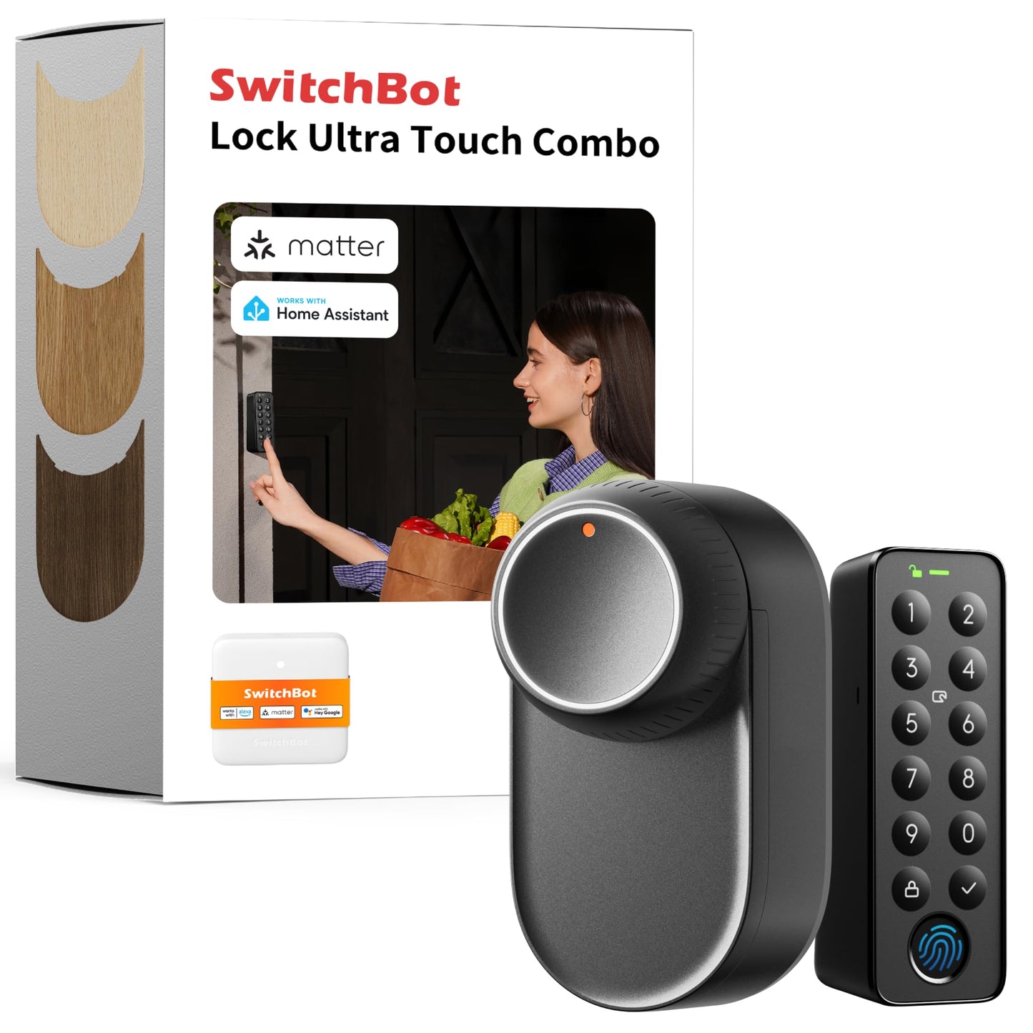 Smart Lock Ultra Fingerprint Keyless Entry WiFi Deadbolt Keypad App Control Auto Unlock Alexa Google