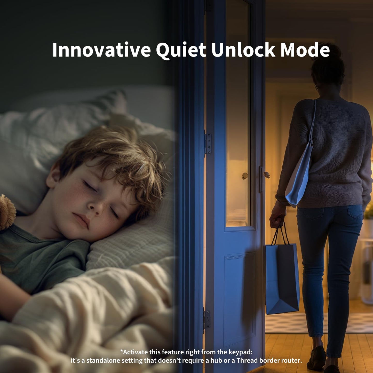 Aqara U200 Smart Lock Fingerprint Keypad Matter Apple Home Key Keyless Entry Alexa SmartThings Black