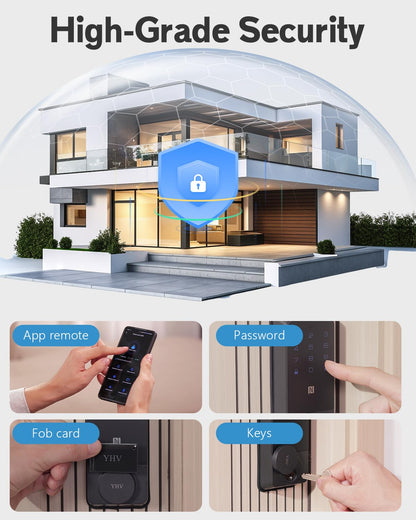 Smart Door Lock Apple Home Key Fingerprint Keyless Entry WiFi Deadbolt Keypad Alexa Google IP65