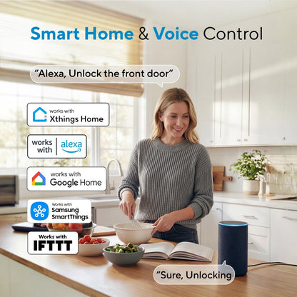 ULTRALOQ U-Bolt Pro WiFi Smart Lock Fingerprint Keyless Entry Deadbolt App Control Auto Unlock IP65 Waterproof