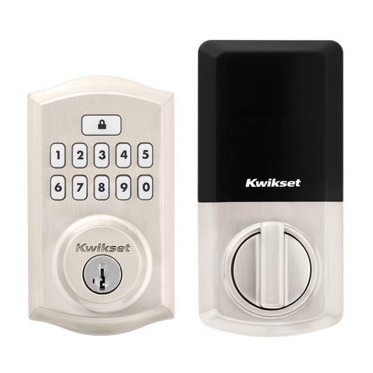 Kwikset SmartCode 260 Keyless Entry Deadbolt Keypad Lock Auto-Lock Secure Satin Nickel