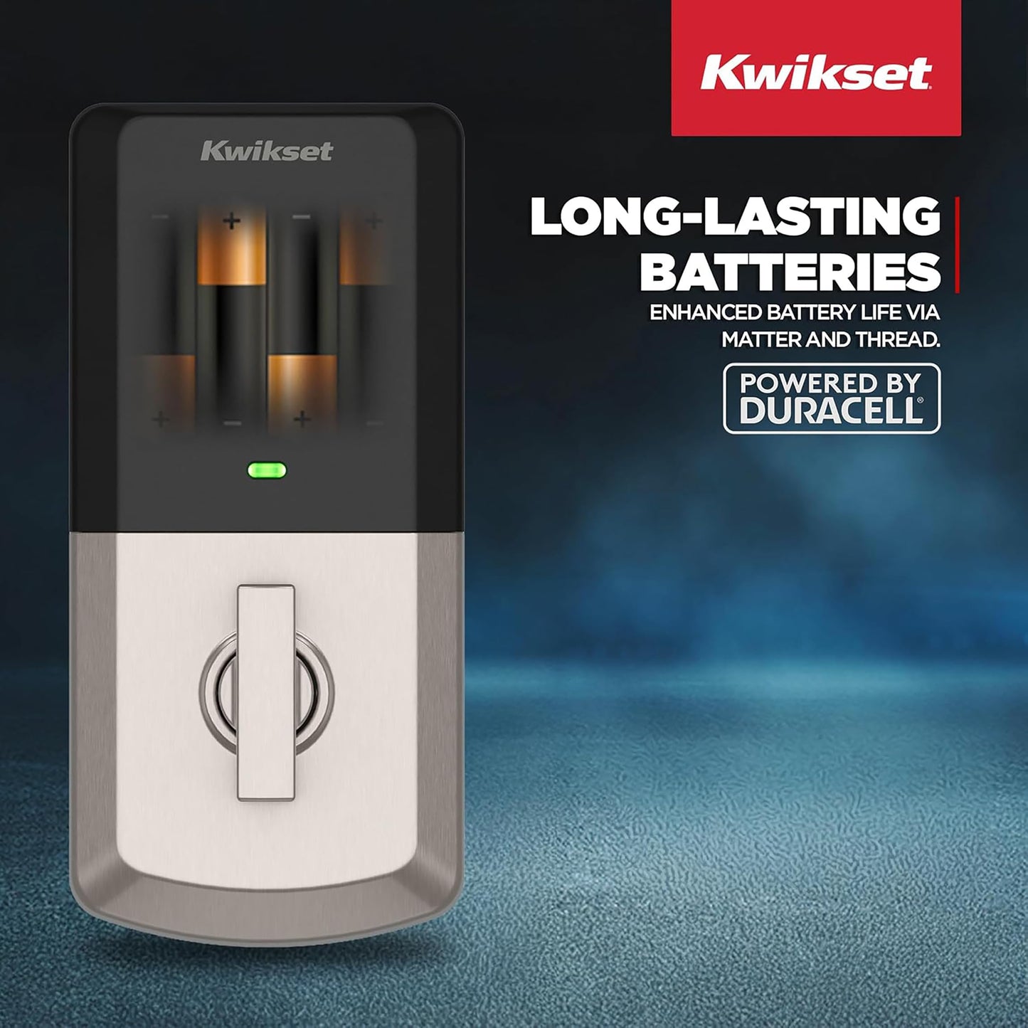 Kwikset Aura Reach Smart Lock Matter Bluetooth Keyless Entry Deadbolt Auto Unlock Satin Nickel